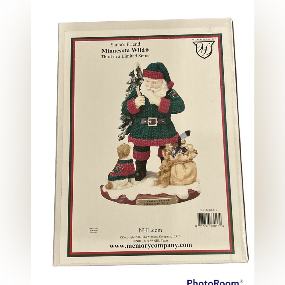 Minnesota Wild Rare Collectible Christmas Santa's Friend Gift Figure The Memory